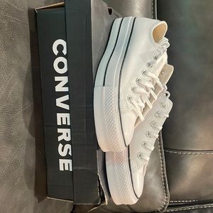 COPY - White leather converse.